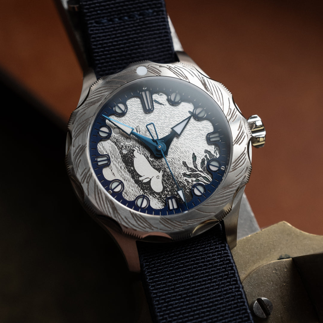 order / muu 様 Muumuu Dress Round Neck in Phoenix Placée Light Blue for Women